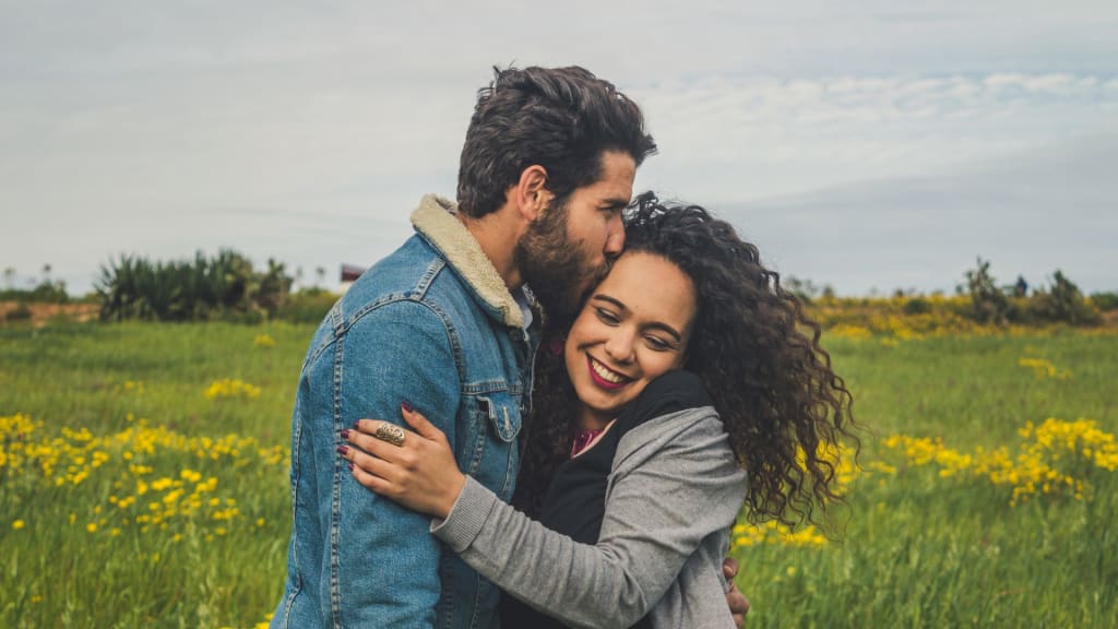 couple hugging
